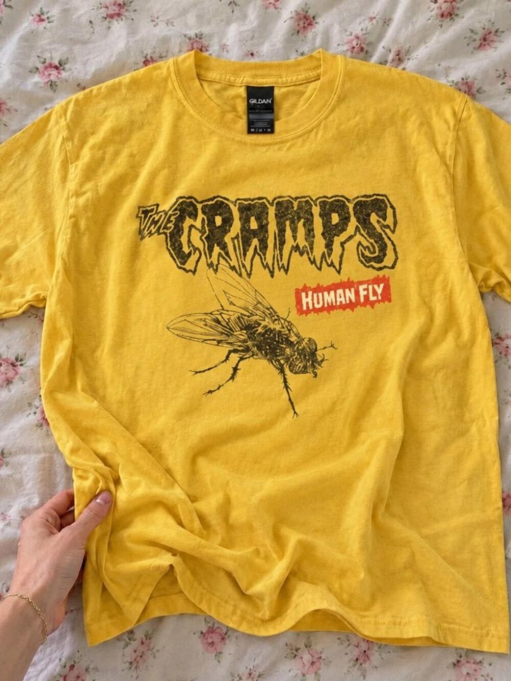 Yellow Insect Graphic T-Shirt – Bold Bug Illustration Tee